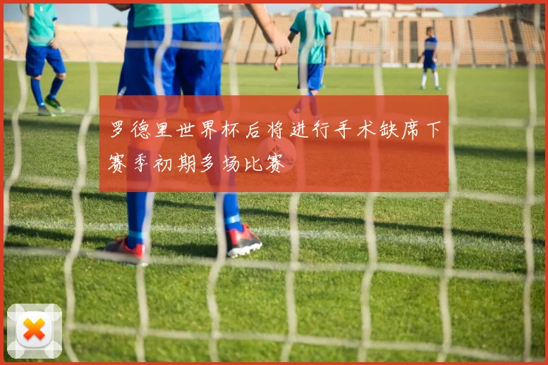 罗德里世界杯后将进行手术缺席下赛季初期多场比赛